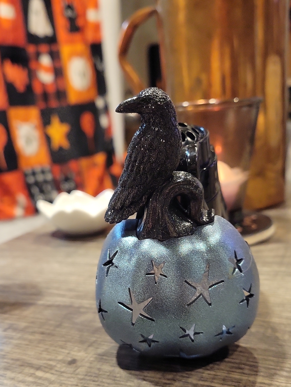Raven & Pumpkin Wallflowers Room Scent & Nightlight,NWOT